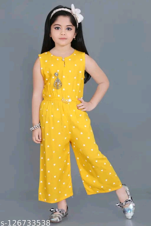 Trendy Kids' Printed Pink Cotton Jumpsuit - Casual Summer Wear